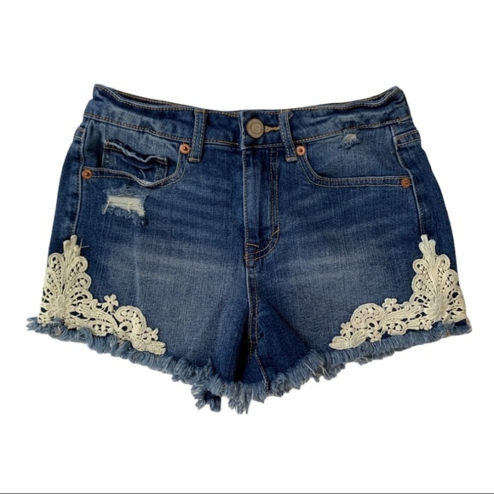 AEROPOSTALE High Waisted Shorty Jean Shorts
